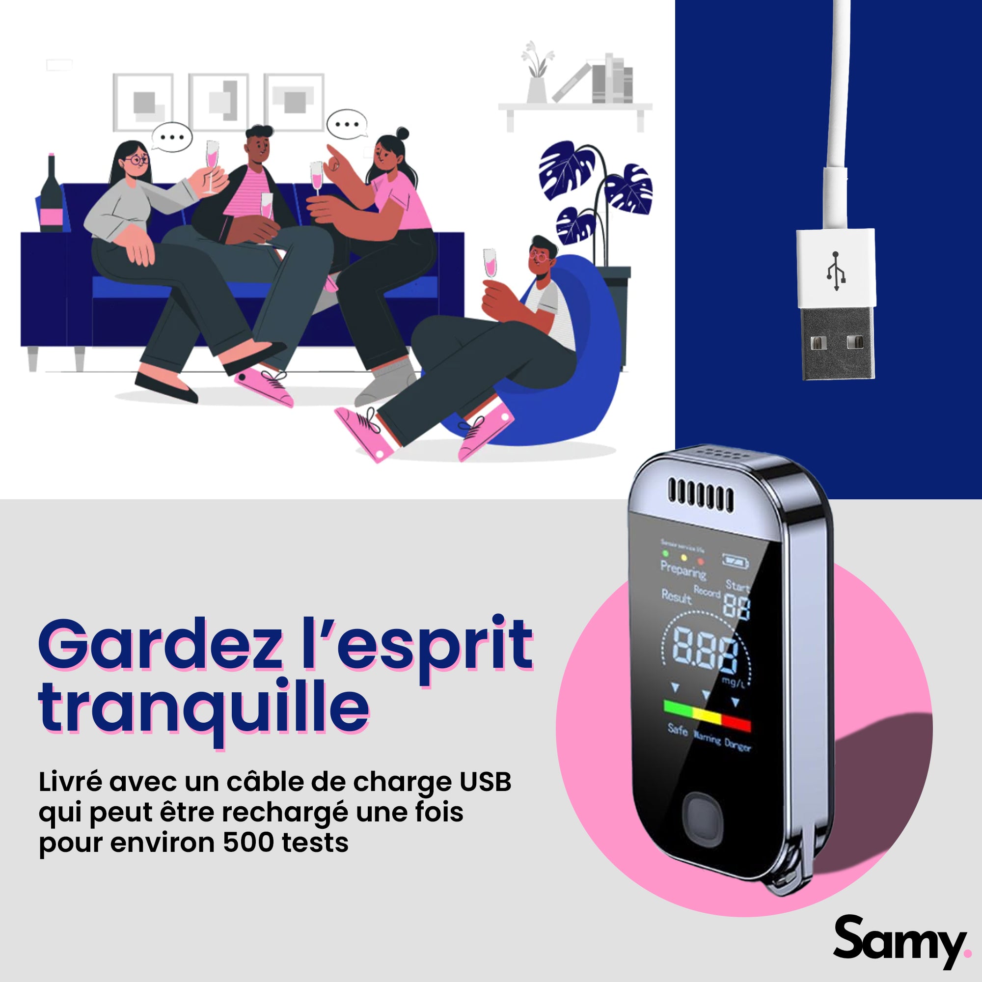 ALKOHOTESTER-SCHLÜSSELANHÄNGER